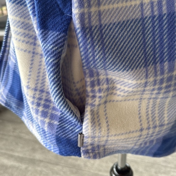 Eddie Bauer | Chutes Plaid Fleece Shirt Jacket/ Shacket - Picture 6 of 8